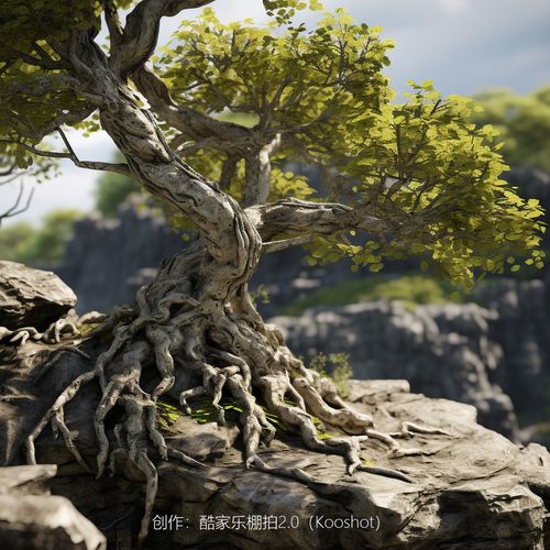 树木石景 ai场景 电商背景素材 电商素材 产品背景 ai背景图