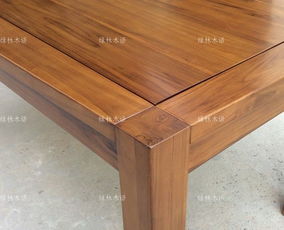 绿林木语品牌家具柚木餐桌全实木餐台